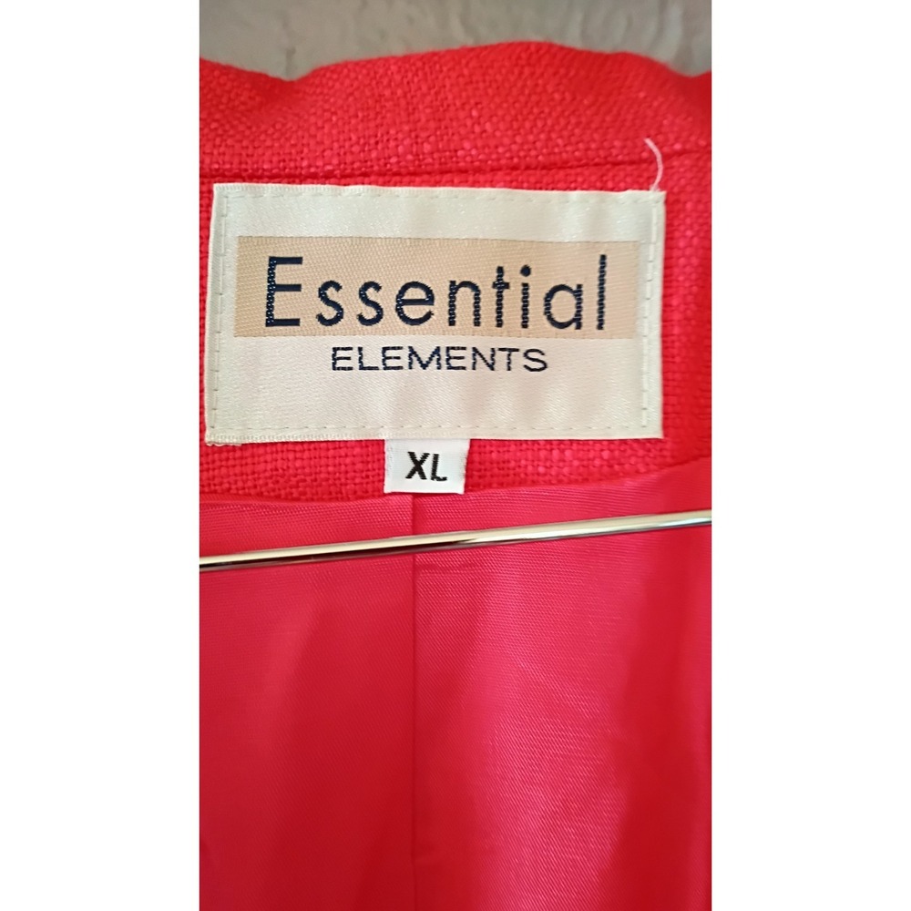 Women's Coral Blazer XL NWT Essentials  Jacket Summer Spring Workwear Buisness - Picture 3 of 4
